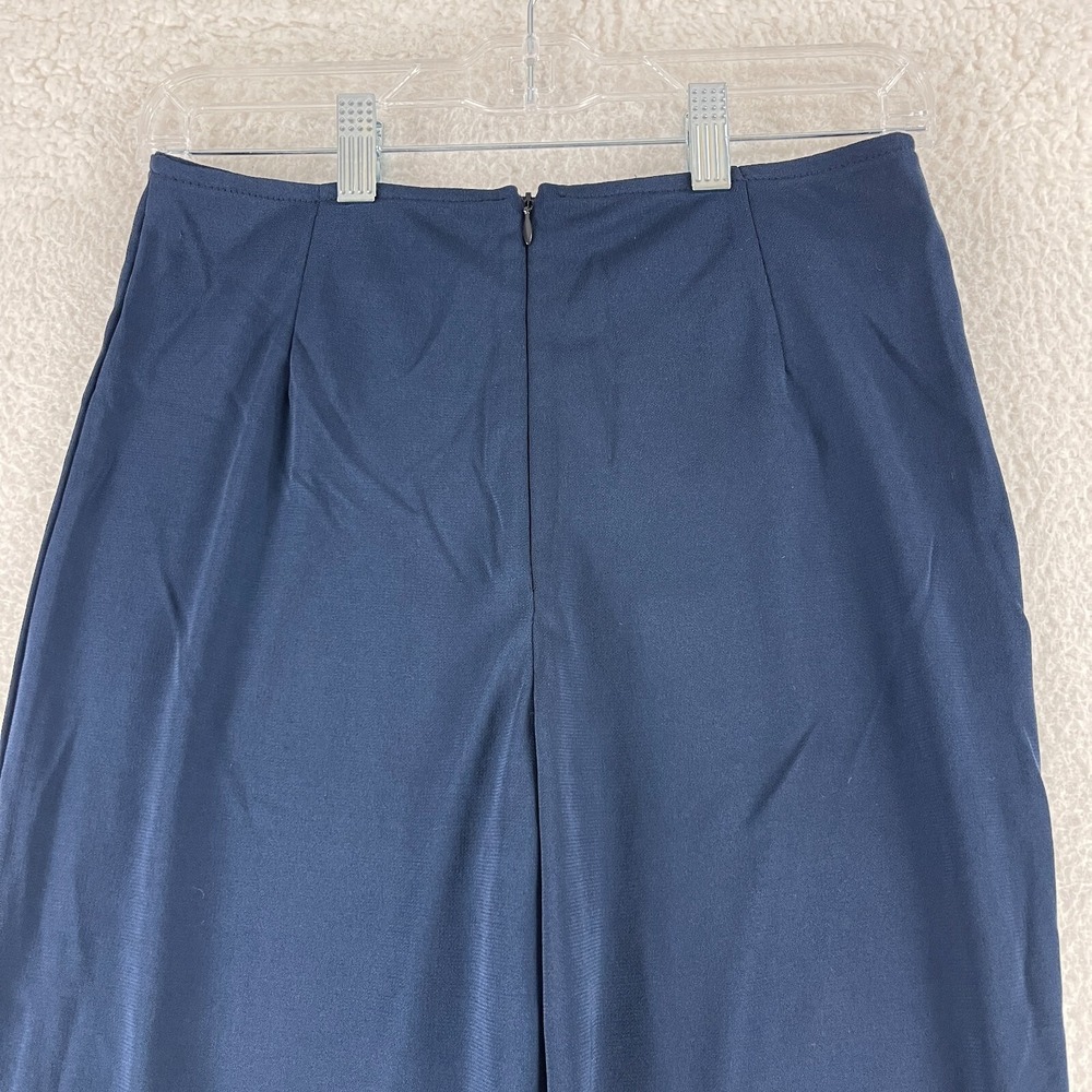 Lacoste Blue Straight Leg Pants Womens Mid-Rise Made in France Zip Up Size 6 - Picture 13 of 16